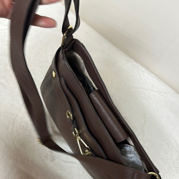 Calvin Klein Brown Shoulder Bag with Hobo Silhouette - Picture 10 of 16